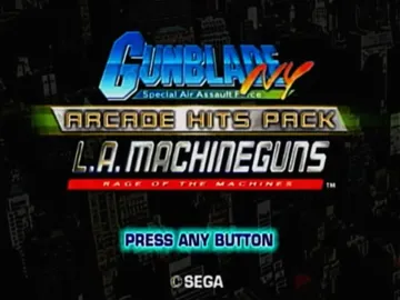 Gunblade NY & LA Machineguns - Arcade Hits Pack screen shot title